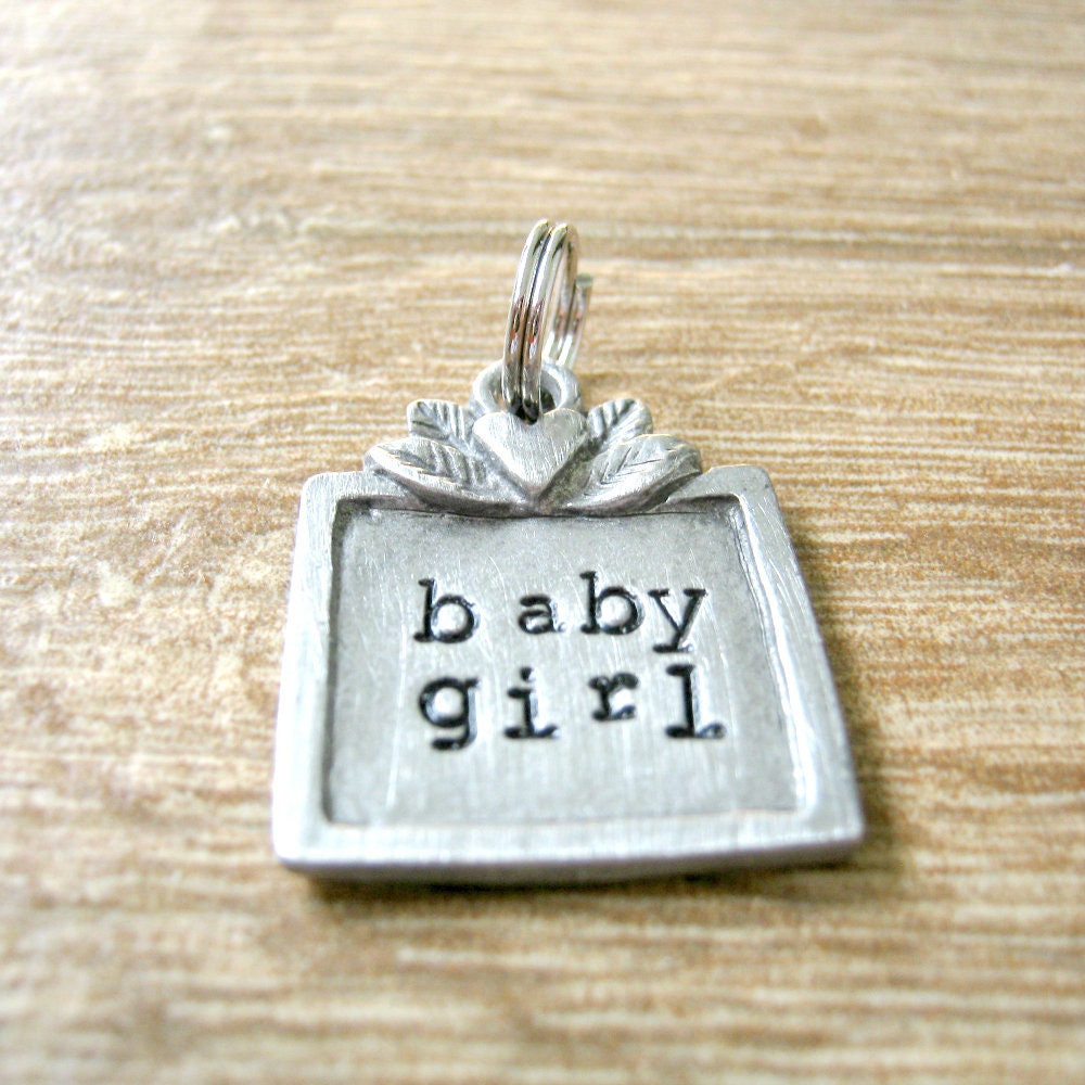 Babygirl Collar Tag, Slave Charm, BDSM Collar Charm, Ddlg