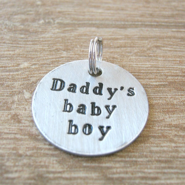 Personalized Slave Collar Charm, Daddy's Baby Boy charm, 1 inch alkeme disc, DDlb tag, Daddy's boy, Daddy's babyboy charm, customize this