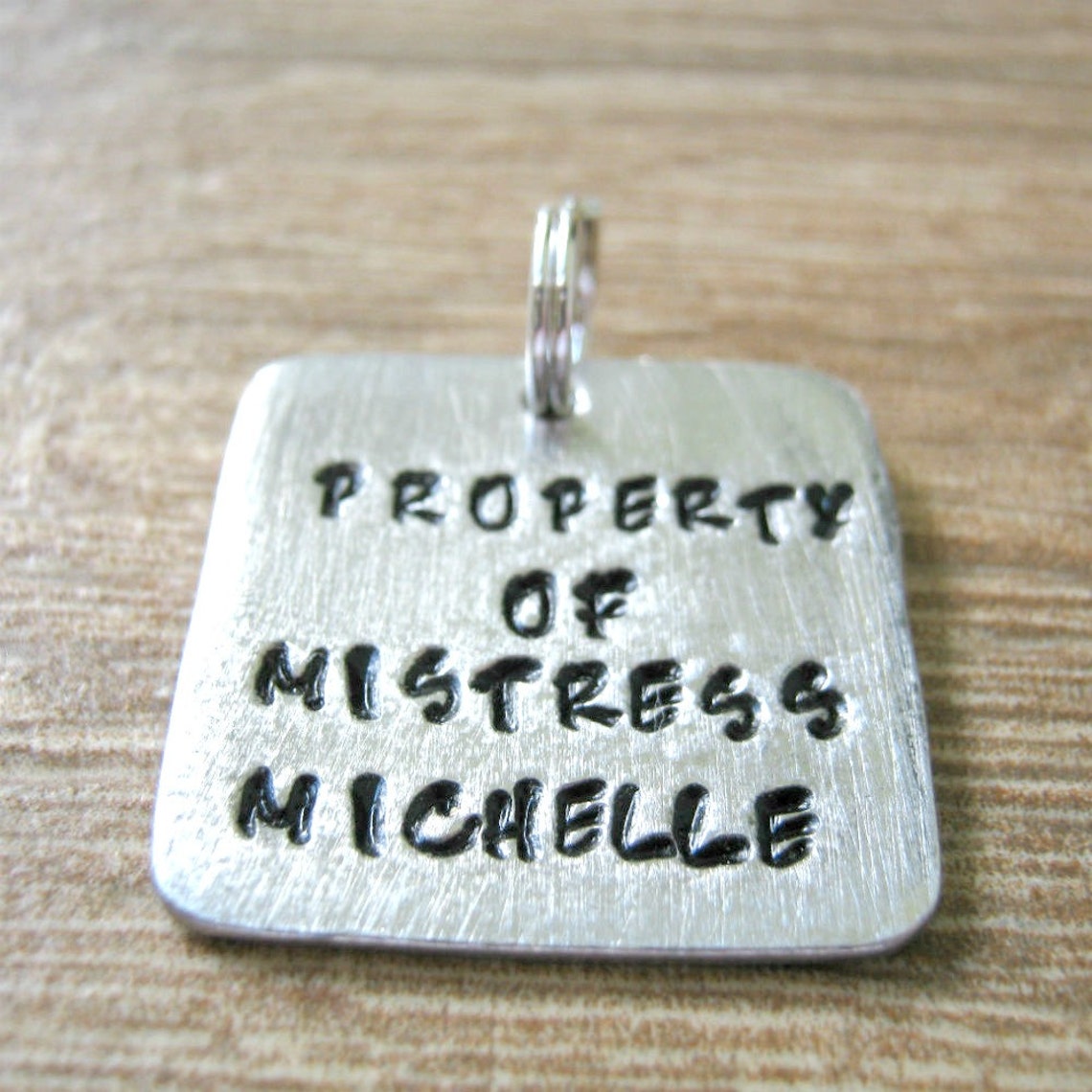 Personalized Slave Tag Property of Mistress Tag BDSM Slave Etsy