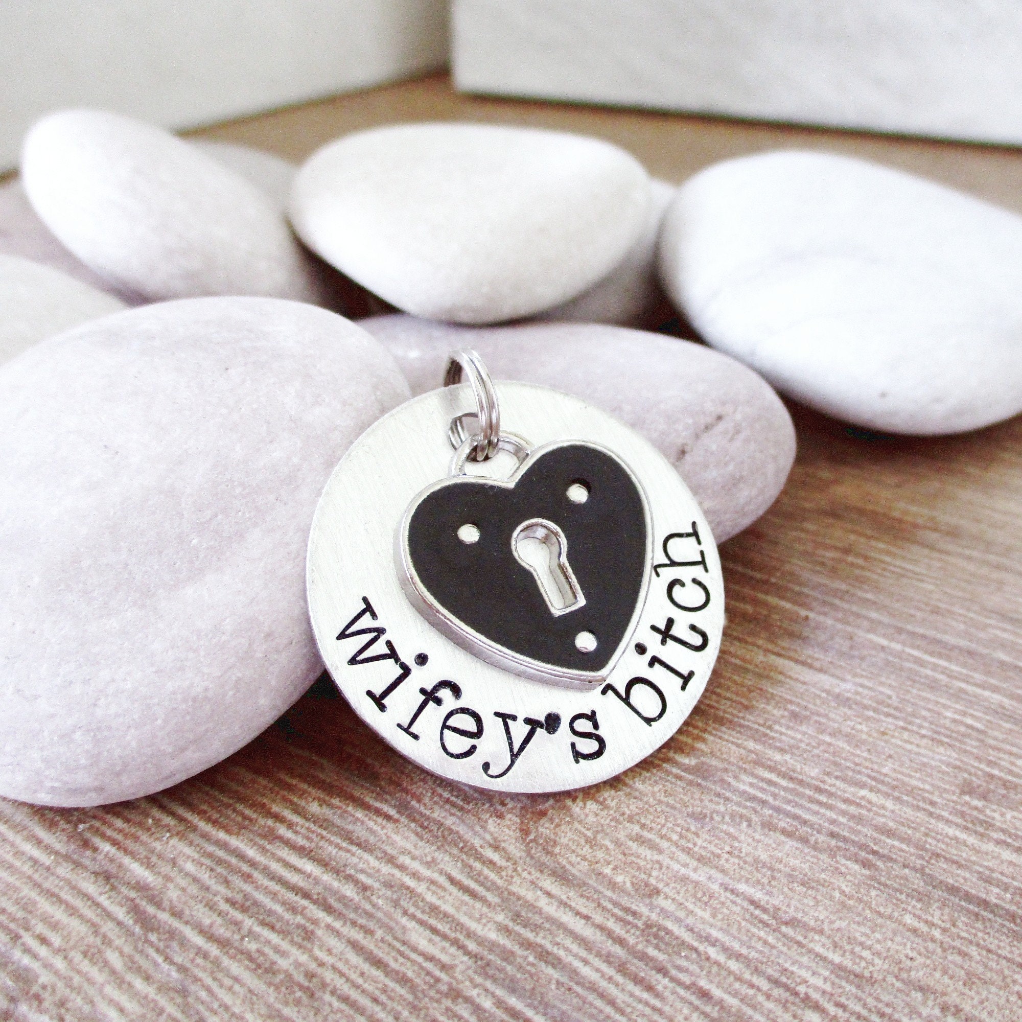 Wifeys Bitch Collar Tag Cuck Tag