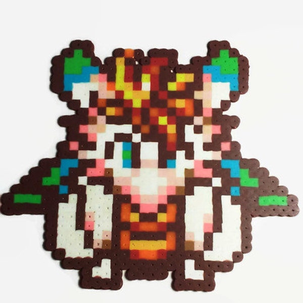 Secret of Mana Flammie perler bead sprite - super nintendo - retro gamer - snes - geeky - gamer gift - perler art - video game sprite