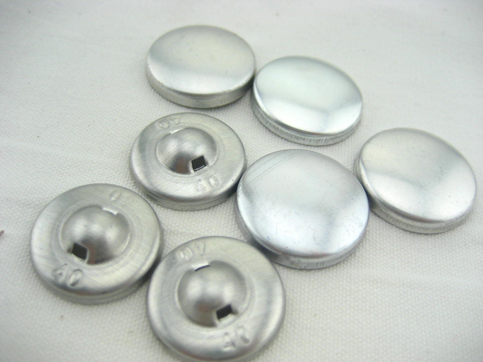 20sets large 24mm Fabric self Cover Buttons Aluminum Flat Ring Etsy