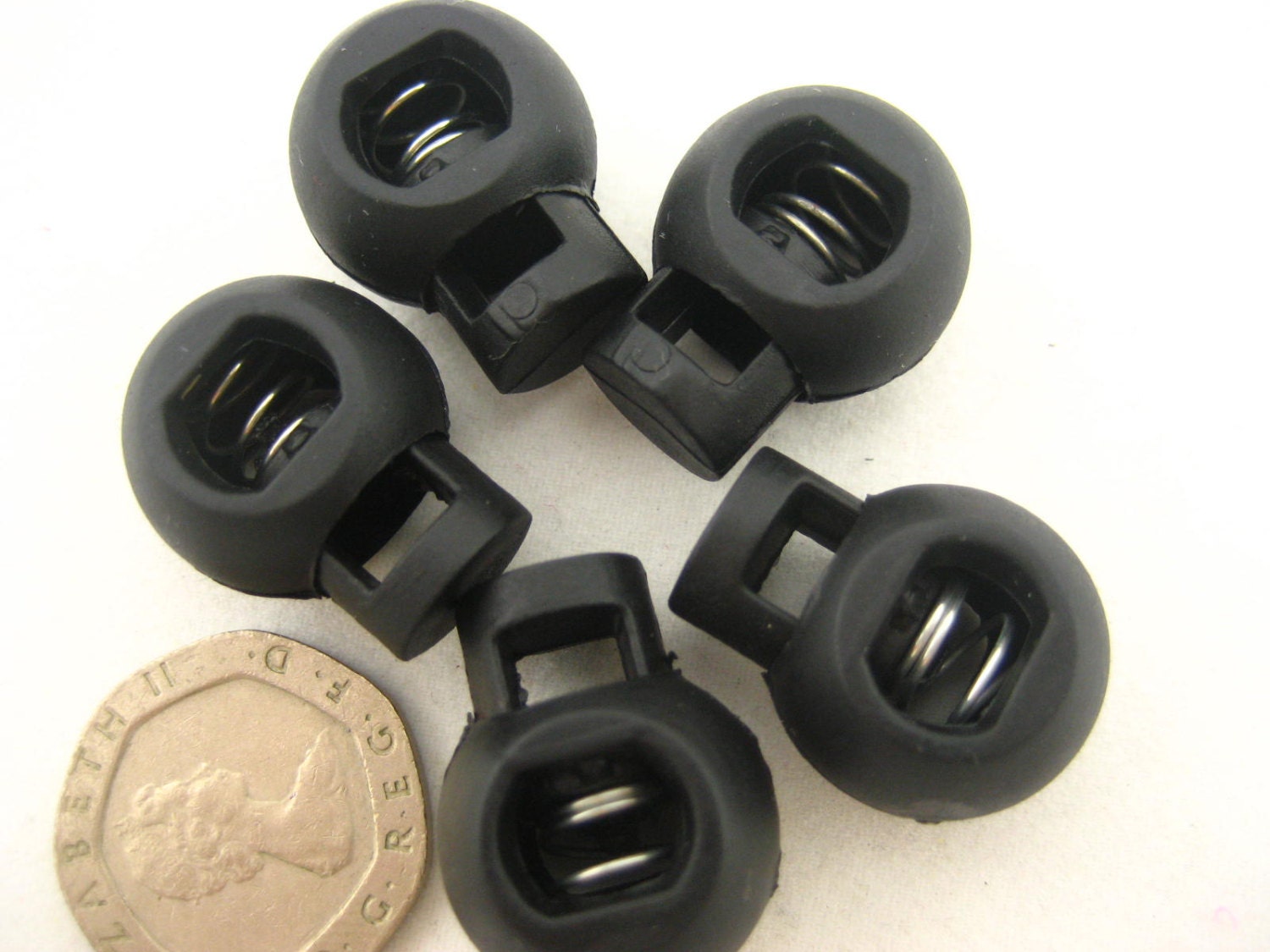 10pcs black round toggles drawstring rope lock Toggles Cord Etsy
