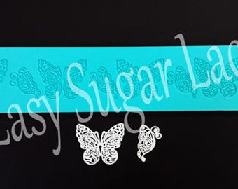 mold fimo mold C034 Lace silicone mould polymer clay mold - /'Lace Butterflies/' by FPC Sugarcraft resin mold soapmaking mold