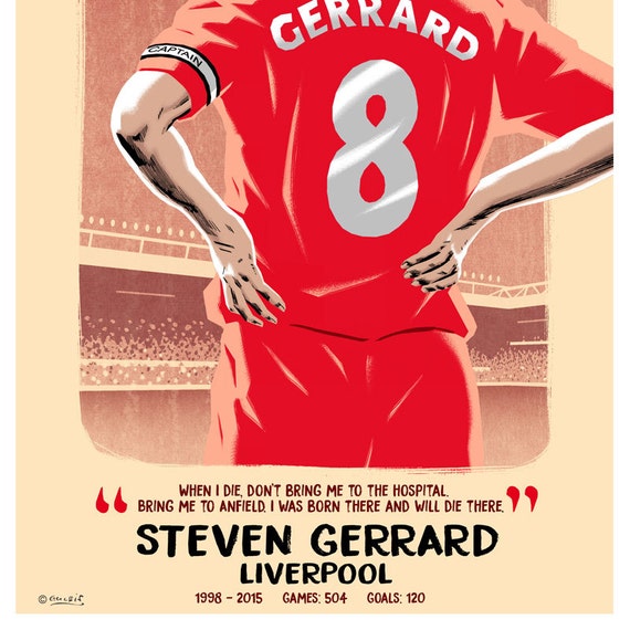 STEVEN GERRARD LIVERPOOL FC HORLOGE DE TABLE EDITION LIMITEE LES LEGENDES DU FOOTBALL