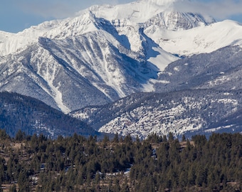 Mt Nelson In Winter Digital Download Printable: Invermere, Mount Nelson, 8x10, Wall Art, Card, Multiple Use, Home Decor, Digital Print, Art