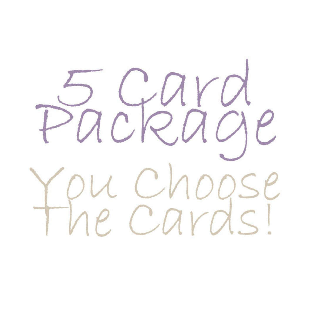 5 Pack Photo Greeting Cards Blank Inside Ready for Any Use Etsy
