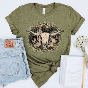 Clearance! Graphic Tees for Women Western Shirts for Women Cute