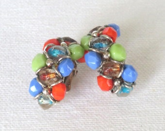 Vintage Earrings - Vintage Clip On Earrings, Vintage Jewelry