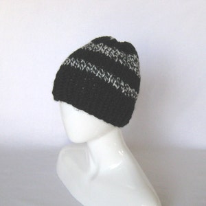 Hand Knit Hat - Men, Women, Unisex - Chunky Hand Knitted Beanie - ready to ship.