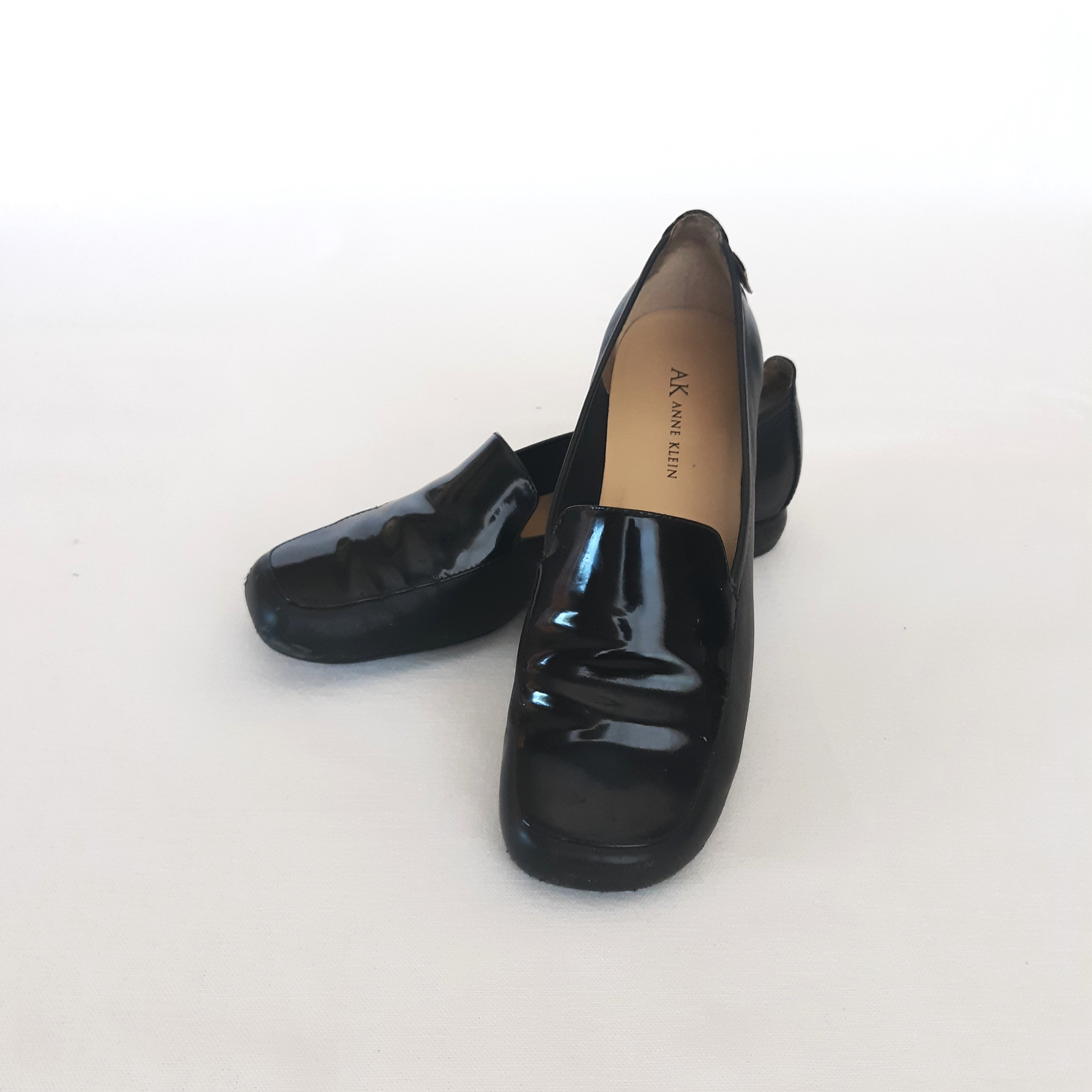 Anne klein black patent loafers new arrivals