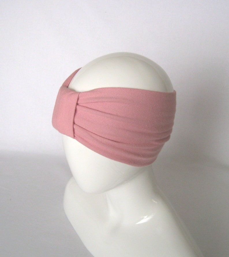 Wide Stretch Terry Cloth Headband Pink Hair Wrap. Spa Etsy