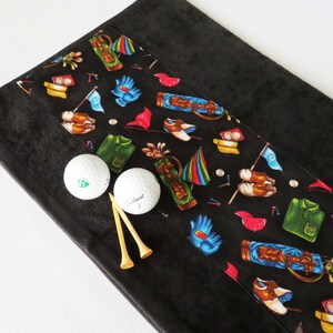 Velour Golf Towel, Mens Two Fold Golf Towel, Women Golf Towel, Golfer Gift, Golf Gear, Golfer Gift, Sports Fingertip Towel, Fathers Day.