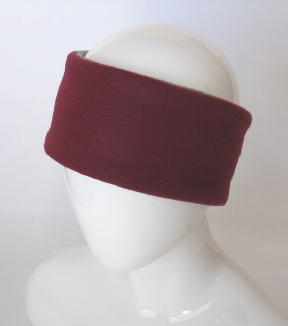 Burgundy Headband Ear-warmer Burgundy Headband Ear-warmer