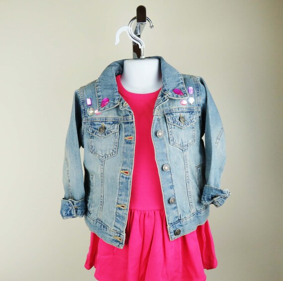 open lace back dress Oversized Denim Jacket