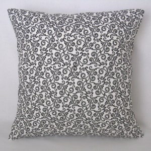 Accent Pillow Cover - 20&quot; x 20&quot; Throw Pillow - Decorative Pillow - Black and White Pillow Cover -Pillow Duvet - Home Decor