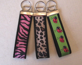Key Fob Wristlet - Key ring - Keychain - Grab Bag Christmas Gift Idea - Xmas Stocking Stuffer