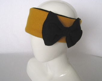 Yellow Fleece Headband – Winter Headband, Ear Warmer, Head Wrap, Women Headband, Teen Headband