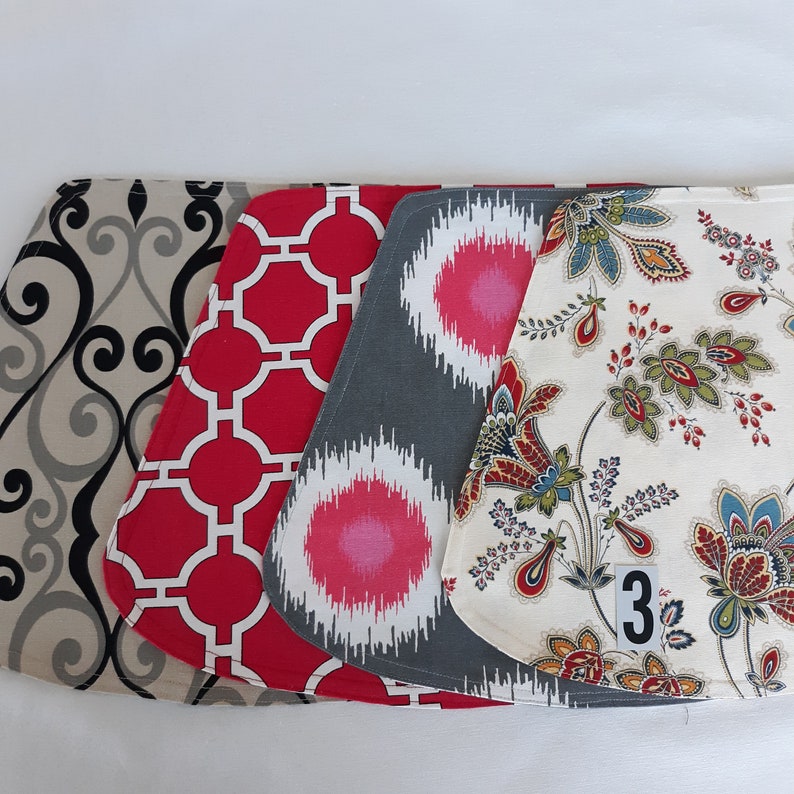 Wedge Cloth Placemats for Round Table Cotton Place Mats Etsy