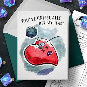 Carte d'anniversaire D&D - cadeau d'anniversaire pour petit ami, carte de donjons et dragons, carte d'anniversaire drôle, carte pour mari, cadeau ringard, carte ringard