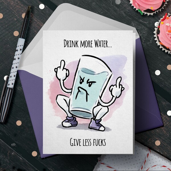 Friend Crude Birthday Card - Etsy
