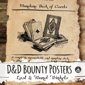 D&D Lost Trinkets Posters: Editable RPG Props (PDF)