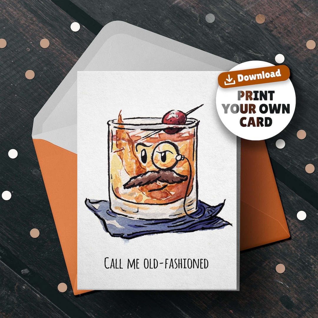 Funny Whiskey Father's Day Card: Bourbon Dad Joke (digital Download) - Etsy