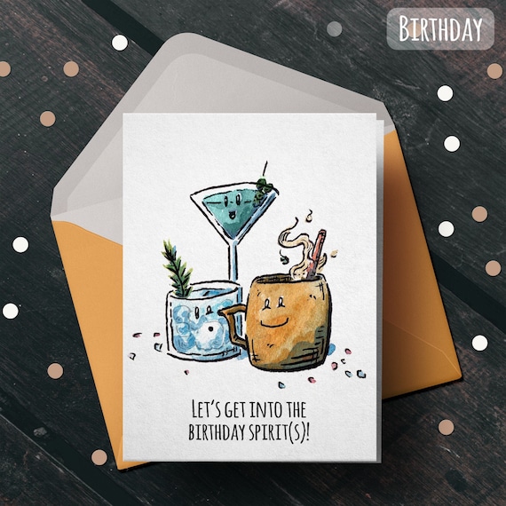 Birthday Spirit Birthday Card Birthday Spirit Birthday Card