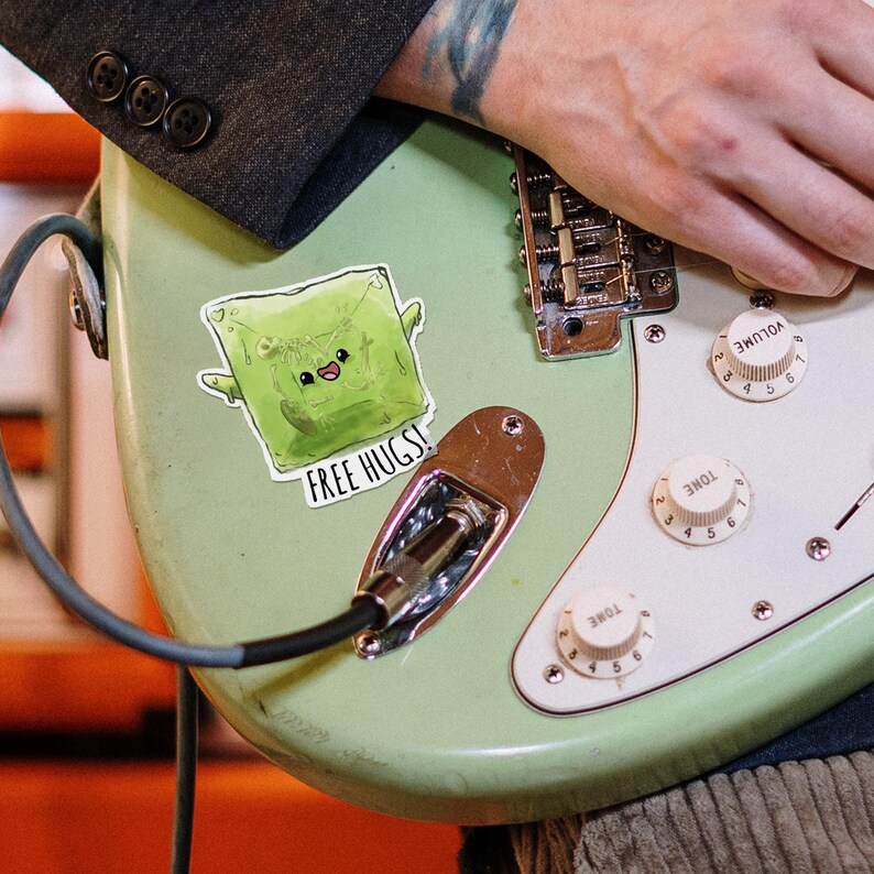 D&D free Hugs Gelatinous Cube Sticker Perfect for Nerdy Friends, RPG