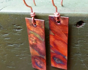 Copper Dangle Earrings