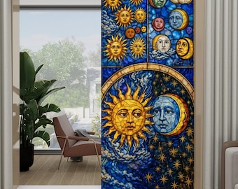 Gemini said Celestial Sun & Moon Window Privacy Film