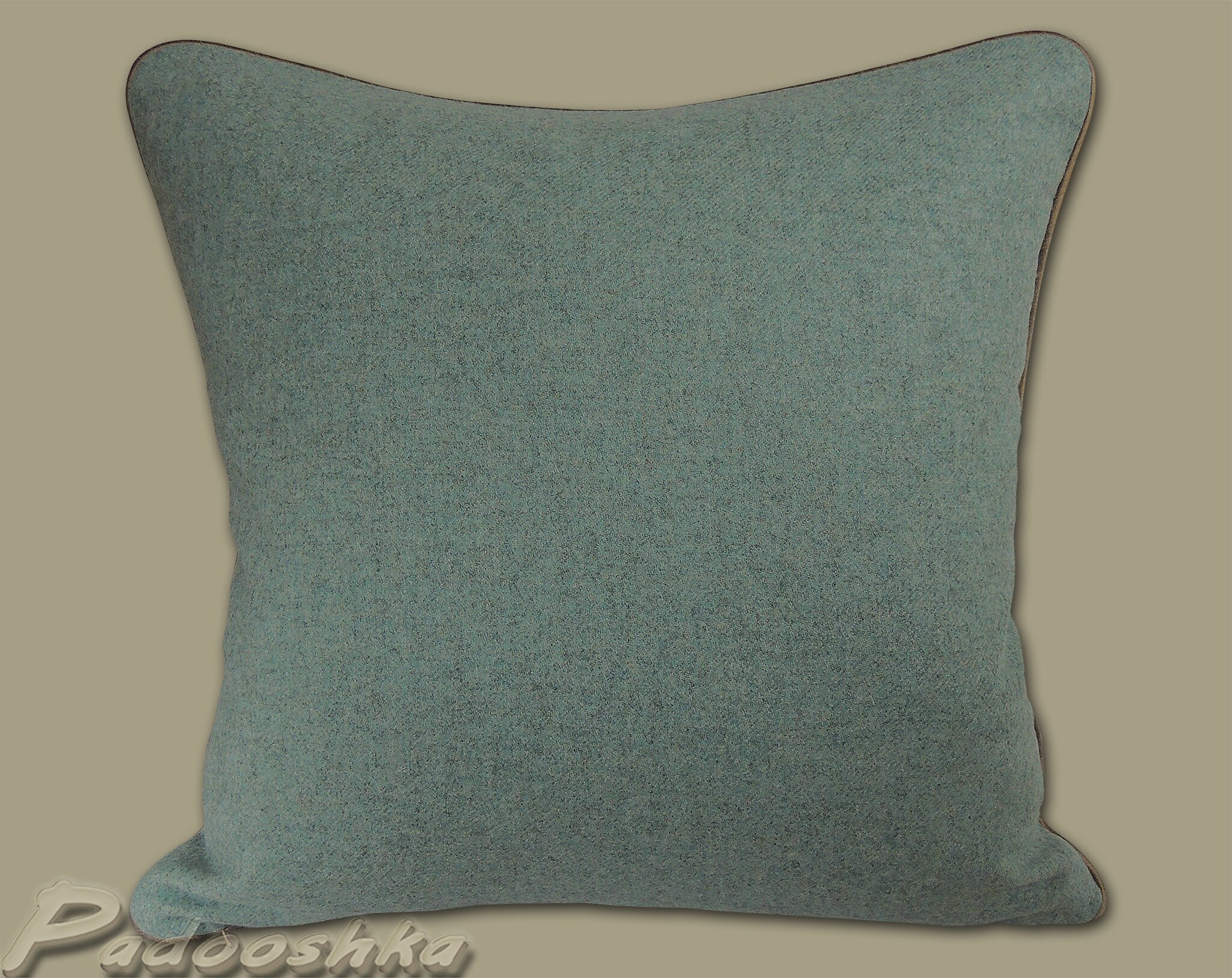 Blue Sage Green Plaid Throw Pillow Cover Scottish Tartan Wool Cushion