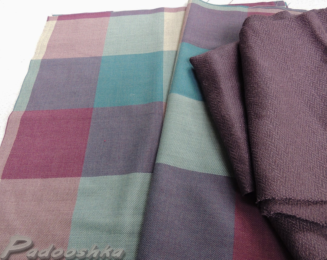 Lot de tissus à carreaux bleu sarcelle, pack de couture d'appliques en ...