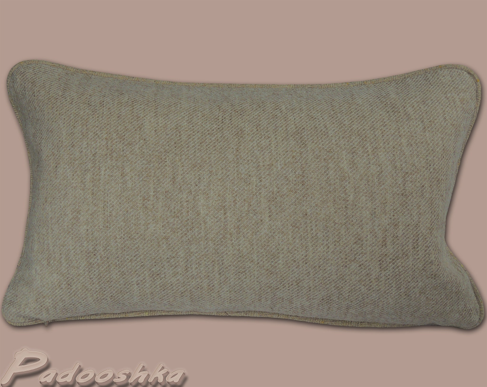 Rectangular Pink Plaid Pillow Cover Scottish Tartan Wool Cushion Case