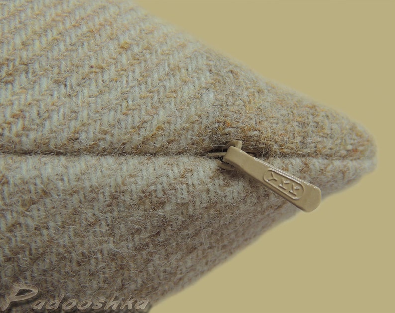 Beige Plaid Pillow Cover Scottish Plaid Tartan Tweed Throw Etsy UK