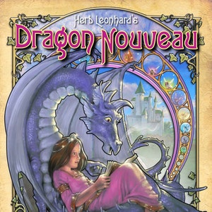 Dragon Nouveau Coloring Book pdf edition, Herb Leonhard Adult Coloring Book, printable, Digital Coloring book, Instant PDF Download