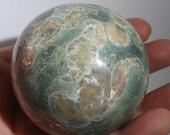 Lily Pad Thundereggs in Rhyolite sphere! 60mm hand made