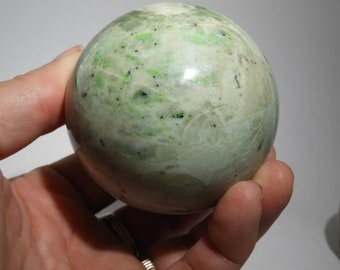 Jade-amazing colors! 65mm diameter hand made