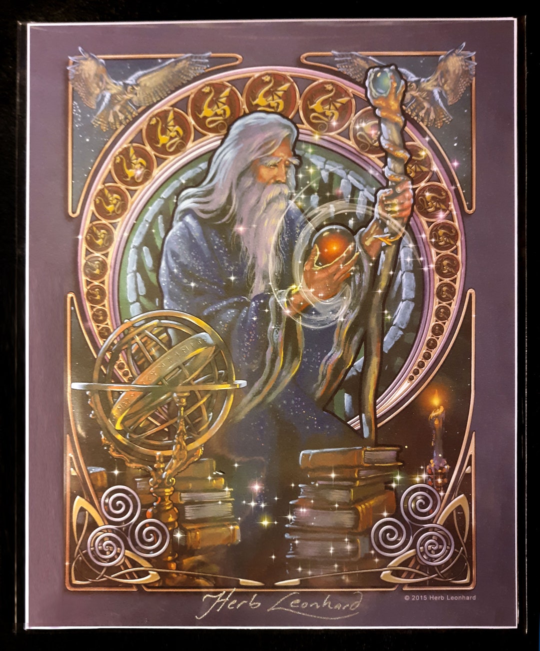 Wizard, Merlin, 8x10 Fine Art PRINT, Magical Magician, Merlin From King