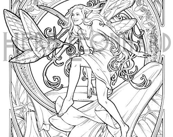 KARMA Coloring Page Digital Coloring for Adults Instant