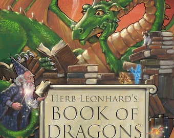 Herb Leonhard's Book of Dragons, pdf format, Digital book, Art book, Instant Download