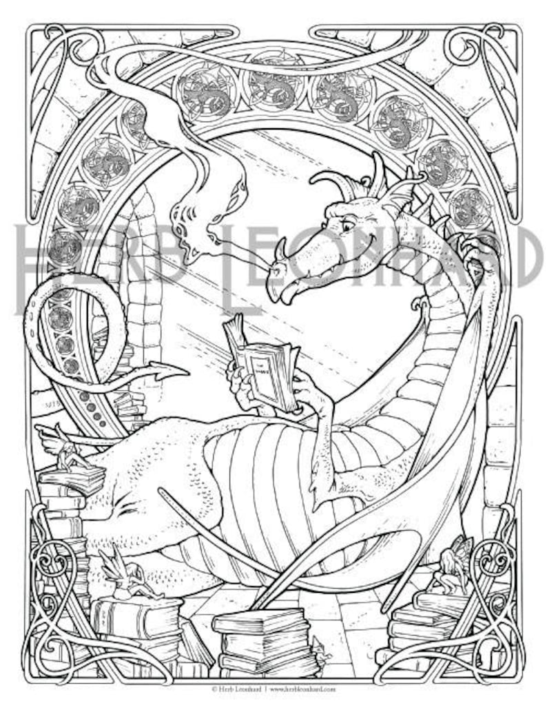 Download Herb Leonhard Adult Coloring Page Fantasy Nouveau Coloring ...