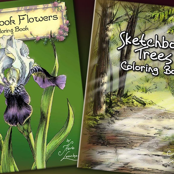 Sketchbook Coloring Book Etsy