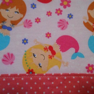 Flour Sack Kitchen, Nursery, or Bathroom Towel with Mermaid Print