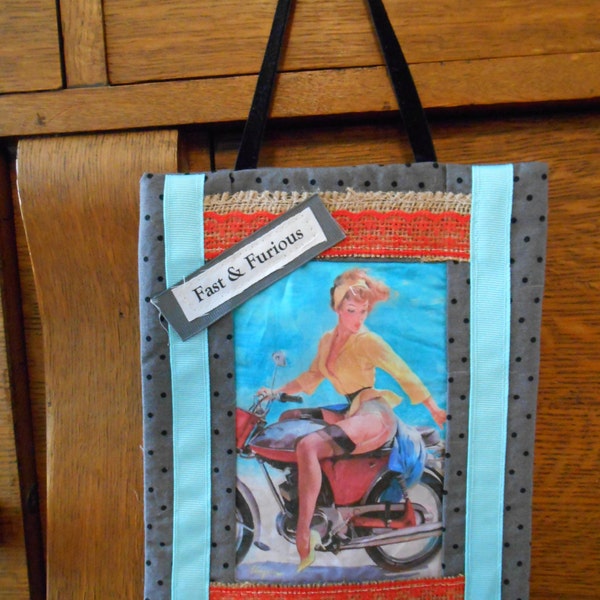 Gil Elvgren 'Skirting The Issue' Motorcycle Pin-Up Poster - 20x24 Matte Print