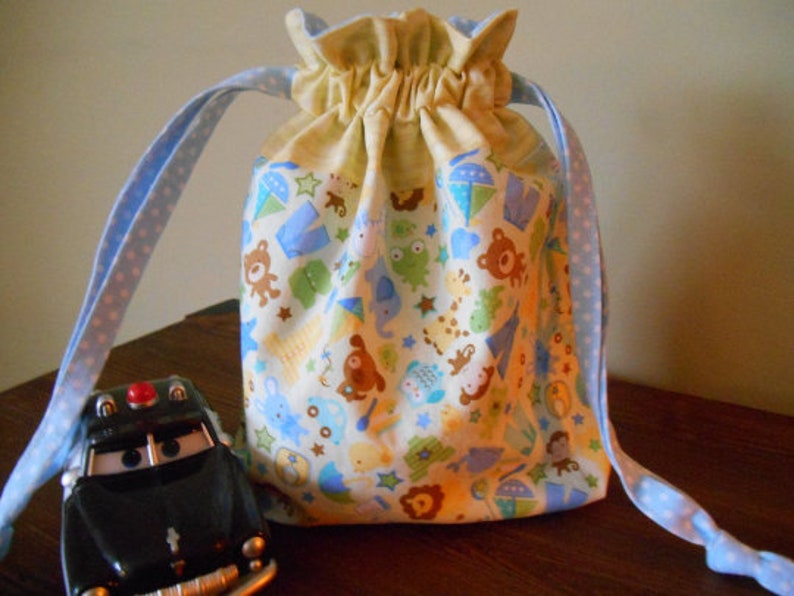 Sale Item Lined Baby Boy Toys Drawstring Bag