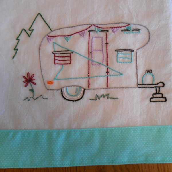 Vintage Scotsman Trailer PDF Hand Embroidery Pattern--Instant Download