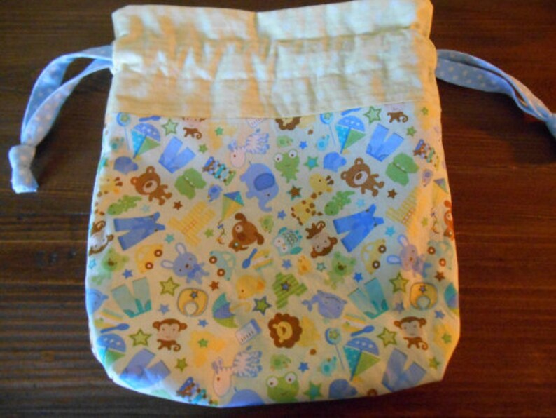 Sale Item Lined Baby Boy Toys Drawstring Bag