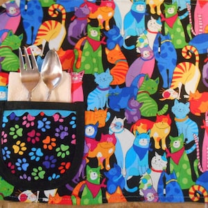 Napperon enfant avec kitty cat print