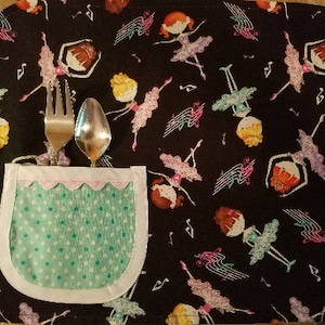 Child Placemat with Ballerina Print